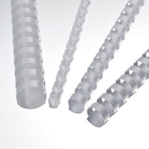 Plastové chrbty 12,5 mm, biele