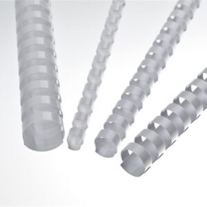 Plastové chrbty 6 mm, biele