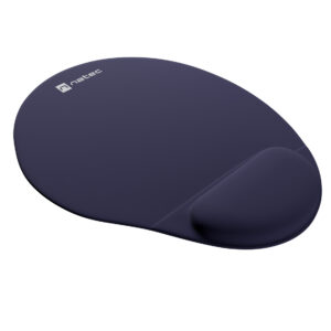 Podložka pod myš ergonomická gélová Natec MARMOT, tmavo modrá, 245x225 mm