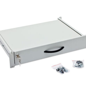 19" výsuvná polica pre klávesnicu a myš, čierna