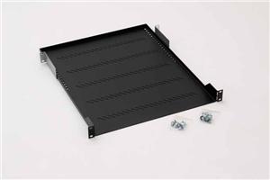 19" polica A1 s perforáciou 450mm, max.40kg čierna