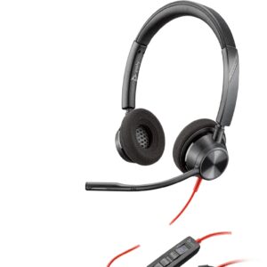 POLY BLACKWIRE 3320,TEAMS,USB-C,USB-C/A ADAPTER