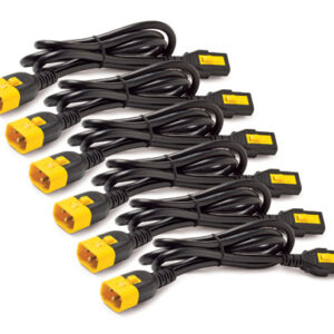 Power Cord Kit (6 ea), Locking, C13 to C14, 1.2m