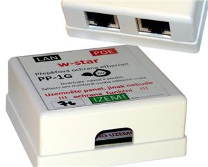 W-Star 10/100/1000 Prepäťová ochrana ethernet a POE 60V, pp1G-60