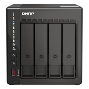 QNAP TS-453E-8G (4core 2,6GHz, 8GB RAM, 4x SATA, 2x M.2 NVM slot, 2x HDMI 4K, 2x 2,5GbE, 4x USB)