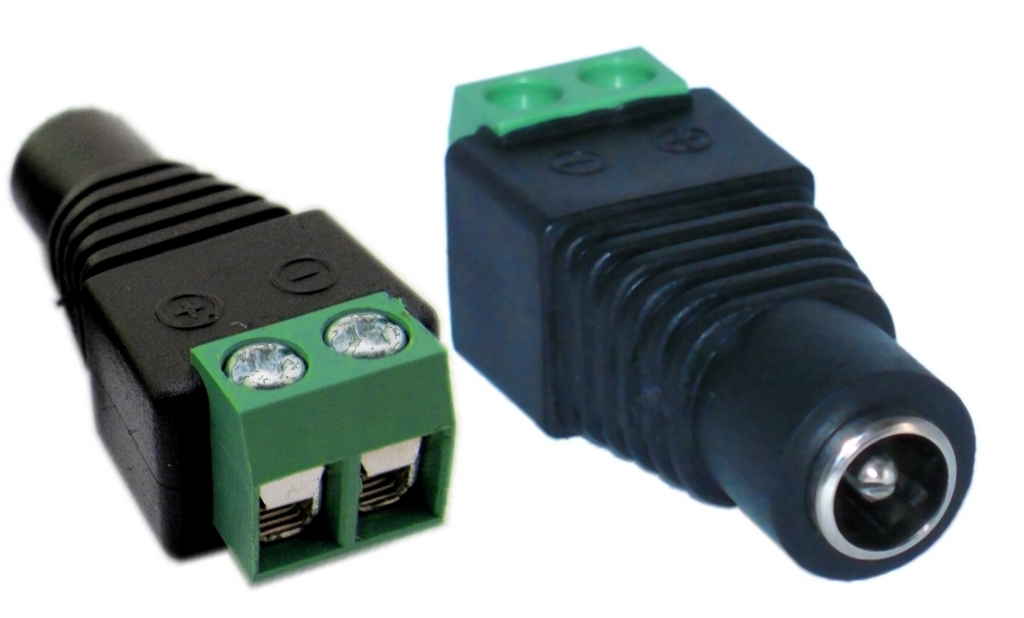 W-Star Napájacia redukcia konektor DC 5,5x2,1mm samica/svorkovnica na dva drôty, RD5x2F