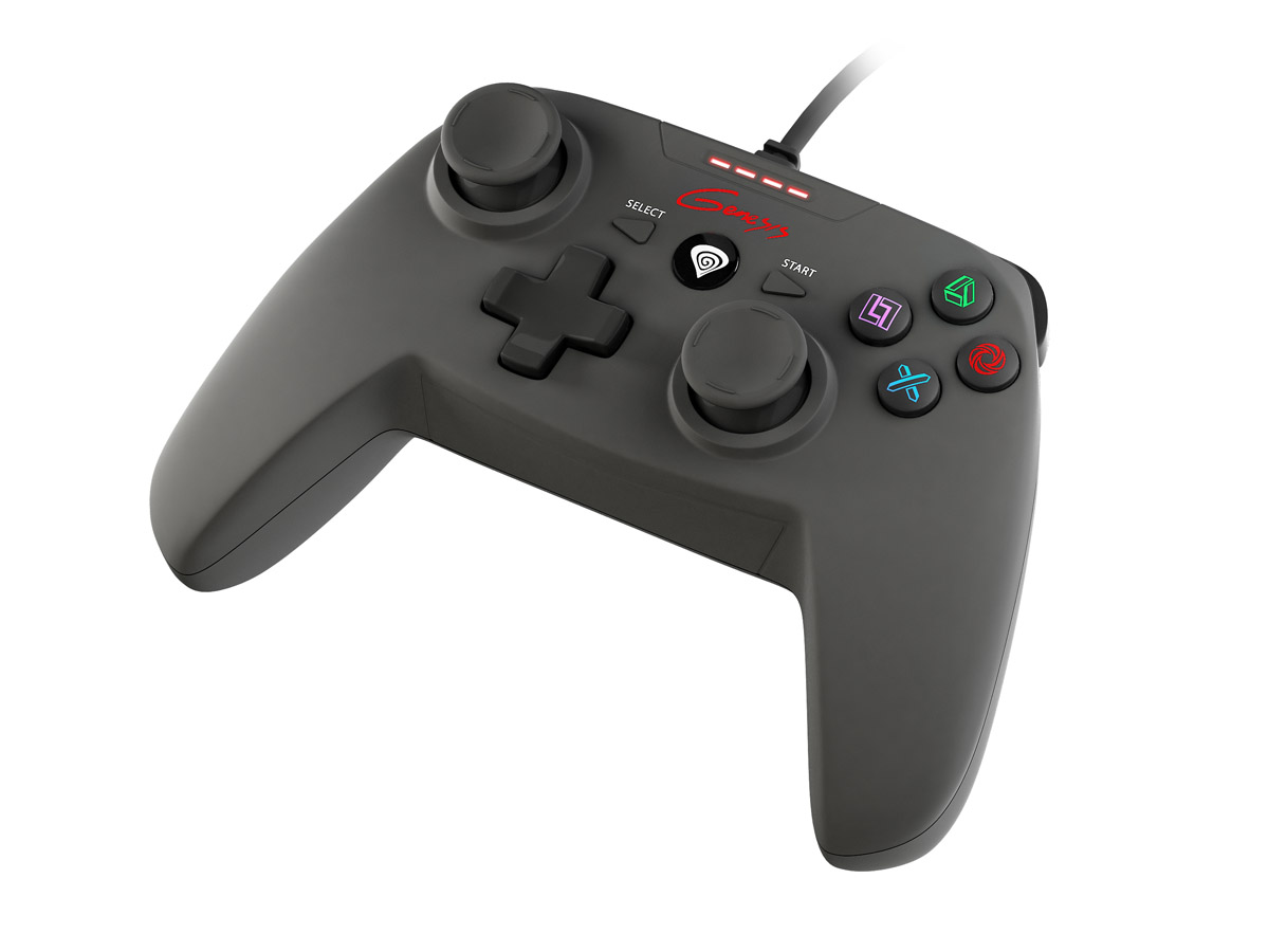Drôtový gamepad Genesis P58, pre PS3/PC, vibrácie