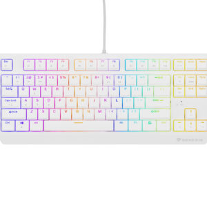 Genesis herná klávesnica THOR 230/TKL/RGB/Outemu Red/Drôtová USB/US layout/Biela
