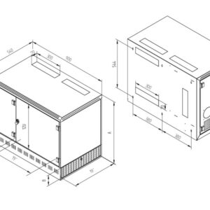 19' rozv.nást.12U/900x540mm+2U,server vpravo,čierny