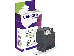 WECARE ARMOR páska kompatibilná s DYMO S0720930, Black/White, 24mm*7m