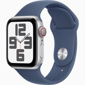 Apple Watch SE Cell/40mm/Silver/Šport Band/Denim/-M/L