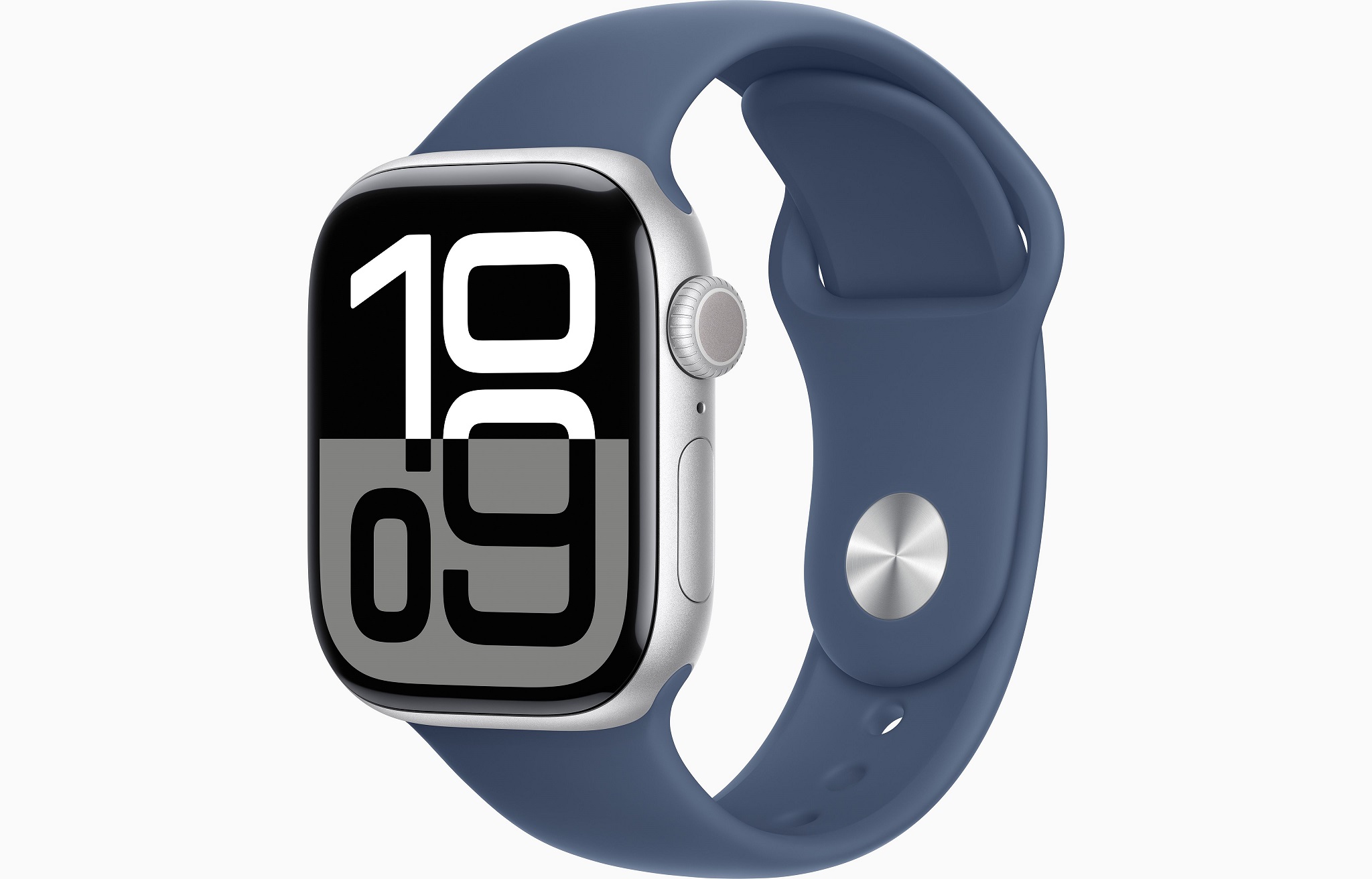 Apple Watch S10 Cell/46mm/Silver/Šport Band/Denim/-S/M