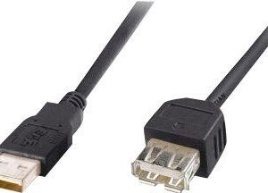 PremiumCord USB 2.0 kábel predlžovací, A-A, 5m, č.