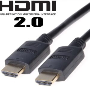 PremiumCord HDMI 2.0 High Speed+Ethernet, pozlátené konk., 5m