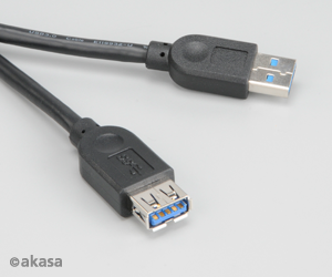 AKASA - predlžovací kábel USB 3.0 typ A - 1,5 m
