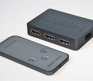 PremiumCord HDMI switch 3:1 plastový, diaľkové ovl.