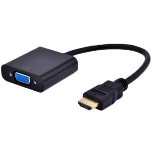 Gembird Adapter HDMI-A - VGA (M/F), čierny