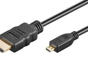 PremiumCord Kábel HDMI A - HDMI micro D, 2m