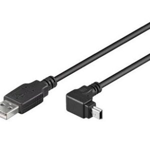 PremiumCord miniUSB 2.0, A-B, 5 pinov, 90 °, 1.8 m