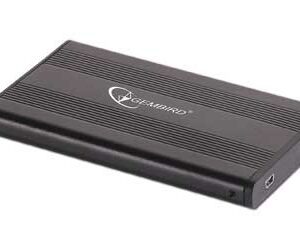 GEMBIRD externý kryt, pre 2,5" SATA, čierna, hliník