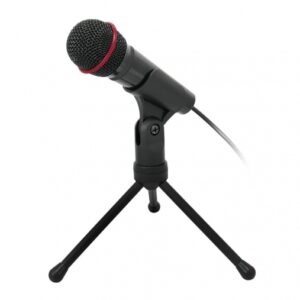 Stolný mikrofón C-TECH MIC-01, 3,5" stereo jack, 2.5m