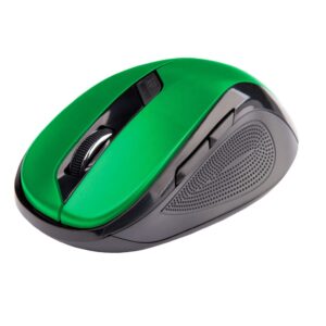 C-TECH Myš WLM-02/Ergonomická/Optická/Pre pravákov/1 600 DPI/Bezdrôtová USB/Čierna-zelená