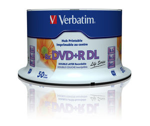 VERBATIM DVD+R DL (8xPrintable, 8,5 GB), 50 cake