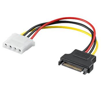 PremiumCord Napájacia redukcia Molex 5.25" F - S-ATA M