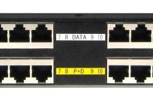 POE-PAN16ST, Tienený 16-portový pasívny POE injektor panel