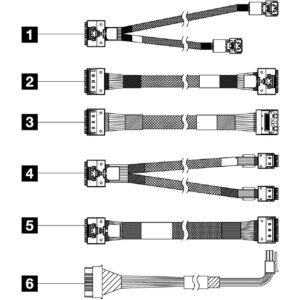 ThinkSystem SR650 V3 2.5" Front BP1 SAS/SATA cable