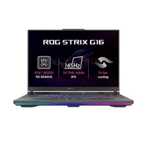ASUS ROG Strix G16/G614PR-RV034/R9-8940HX/16"/WUXGA/16GB/1TB/RTX 5070Ti/bez OS/Gray/2R