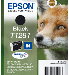 Epson Singlepack Black T1281 DURABrite Ultra Ink