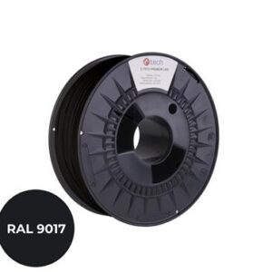 Tlačová struna (filament) C-TECH PREMIUM LINE, PA6, dopravná čierna, RAL9017, 1,75mm, 1kg