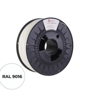 Tlačová struna (filament) C-TECH PREMIUM LINE, PETG, dopravná biela, RAL9016, 1,75mm, 1kg