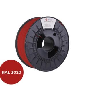 Tlačová struna (filament) C-TECH PREMIUM LINE, PLA, dopravná červená, RAL3020, 1,75mm, 1kg