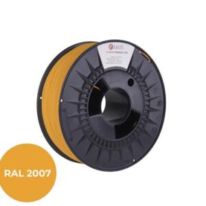 Tlačová struna (filament) C-TECH PREMIUM LINE, PLA, luminiscenčná svetlá oranžová, RAL2007, 1,75mm,