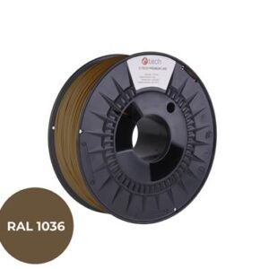 Tlačová struna (filament) C-TECH PREMIUM LINE, PLA, perleťová zlatá, RAL1036, 1,75mm, 1kg