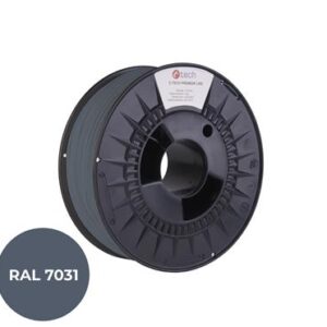 Tlačová struna (filament) C-TECH PREMIUM LINE, PLA, šedomodrá, RAL7031, 1,75mm, 1kg