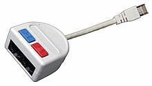 Rozdvojka počítač (10BaseT)/telefón 2 x RJ45