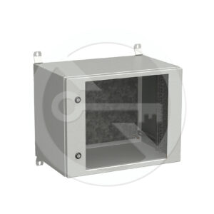 Rozvádzač nástenný vonkajší LC-20 9U 600x400 presklené dvere 2x1bodový zámok LC-20-9U-64-11-G