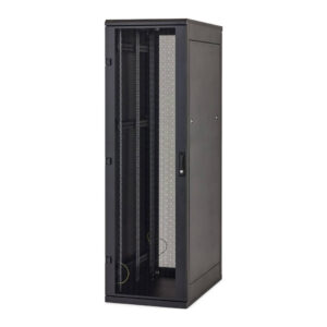 Stoj.rack 42U 600x800 čierny, zadný kryt sito 80%