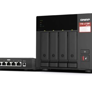 QNAP TS-473A-SW5T (TS-473A-8G + QSW-1105-5T)