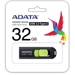 ADATA UC300/32GB/USB 3.2/USB-C/Čierna