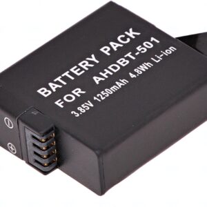 Batéria T6 Power GoPro Hero5, Hero6 Black, AHDBT-501, AABAT-001, 601-10197-000, 1250mAh, 4,8Wh