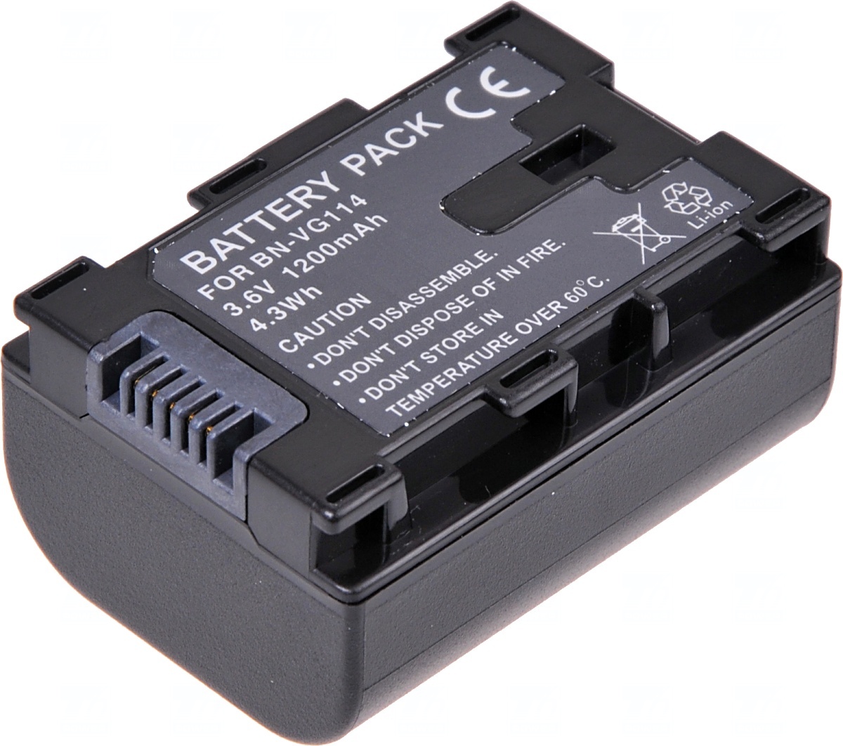 Batéria T6 Power JVC BN-VG107, BN-VG108, BN-VG114, 1200mAh, 4,3Wh