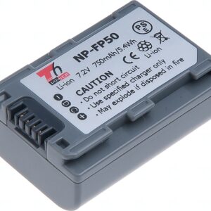 Batéria T6 Power Sony NP-FP30, NP-FP50, 750mAh, 5,4Wh, sivá