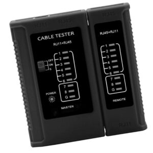 W-star Tester UTP WS468BK, RJ45, RJ11, STP, Cat5e, Cat7, celočierny