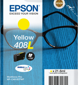 EPSON Singlepack Yellow 408L DURABrite Ultra Ink