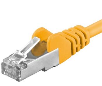 Premiumcord Patch kábel CAT6a S-FTP, RJ45-RJ45, AWG 26/7 3m, žltá